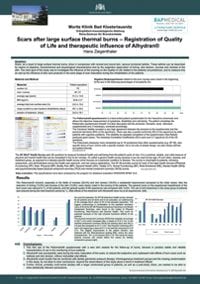 ALHYDRAN clinical study - Scars after large surface thermal burns